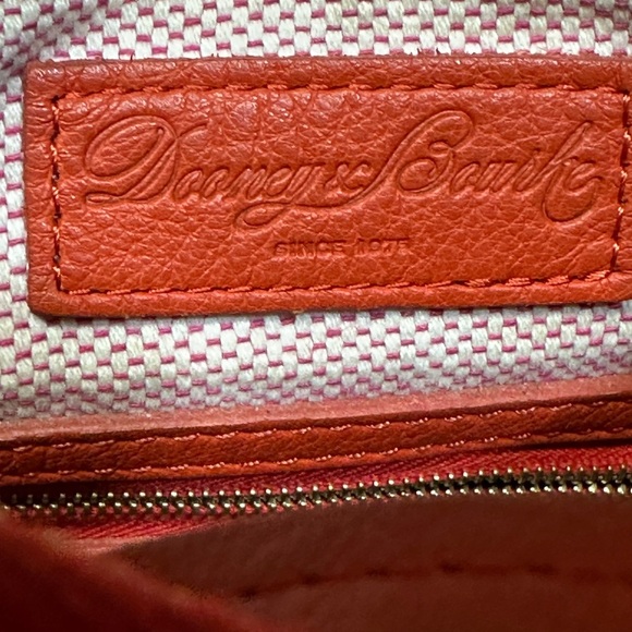 Dooney & Bourke Orange Leather Crossbody Bag - Picture 2 of 9